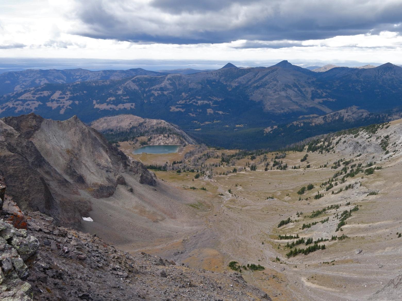 In 1870, General Henry Washburn named Peak 11,007 for Gustavus Doane, but the name was later replaced with Mount Schurz. Approximately nine miles northwest of Mount Schurz, across Beaverdam Creek, stand Peak 10,656—now known as Mount Doane—and its smaller twin, Mount Stevenson. Photo courtesy Todd Burritt