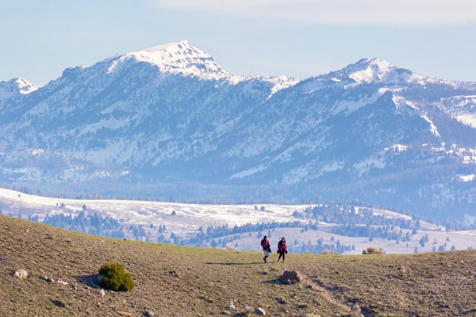 Hikers in the Greater Yellowstone high country. The power of the outback is most potent when humans allow themselves to have a sensual experience devoid of ringing phones, pings and ear buds. While phones come in handy for taking photos, do the images really need to be instantly posted on social media while you're still on the mountain and, just as bad, identifying quiet places and invited the masses to overwhelm them?  Photo courtesy Jacob W. Frank/NPS 