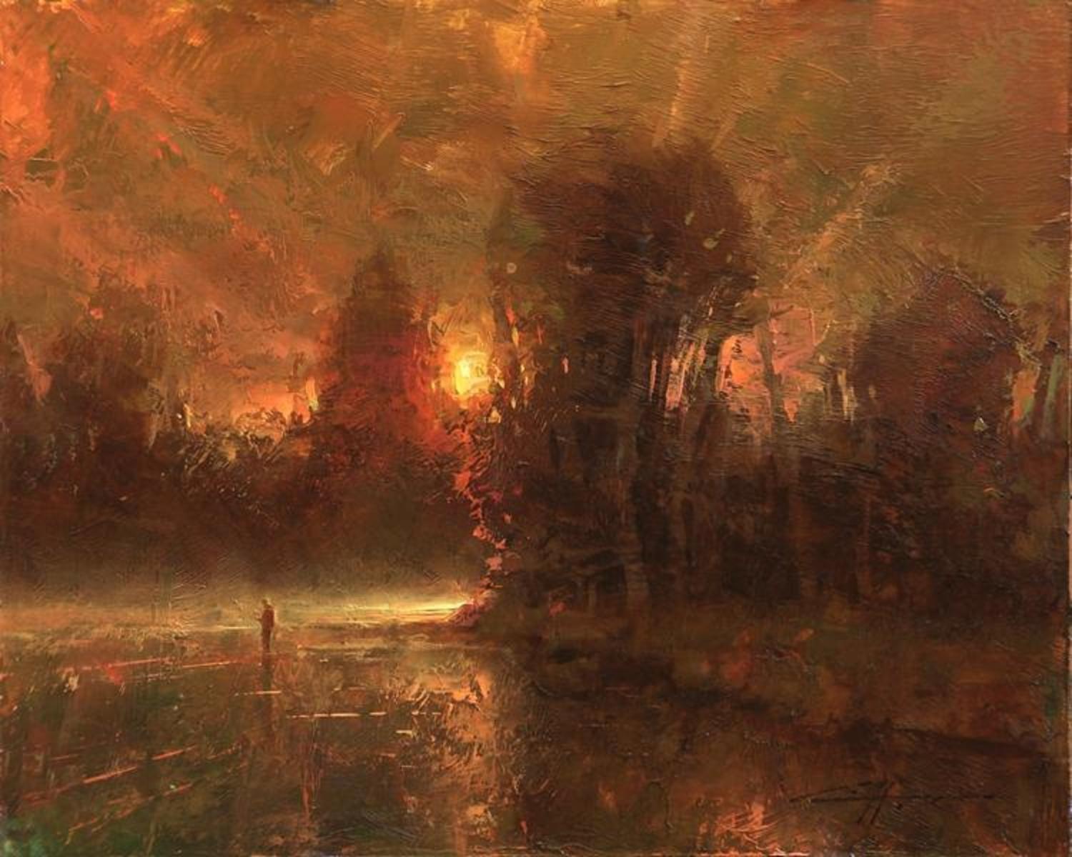 "Sundown's Embrace," a painting by Brent Cotton (cottonfinearts.com)