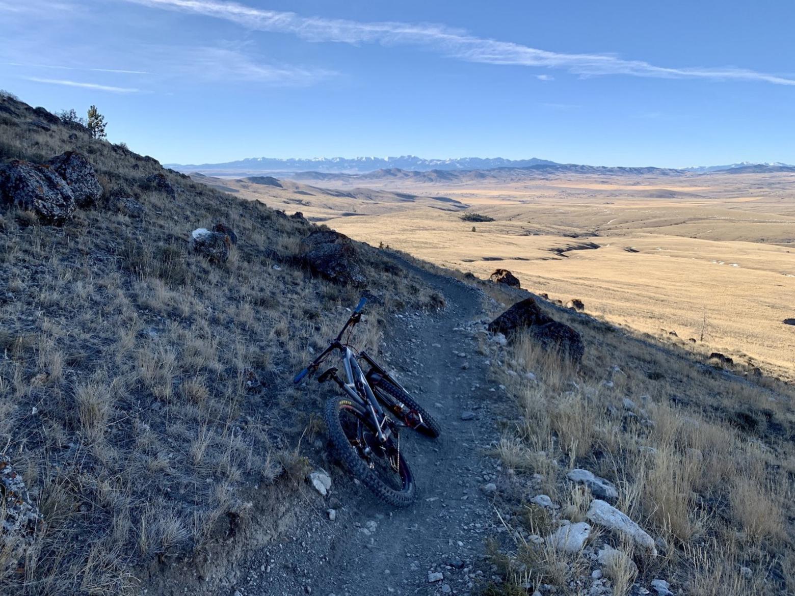 A mountain biking trail in southwest Montana cuts across the landscape at a local trail center. Some wild places in Greater Yellowstone and other corners of the Northern Rockies hold rare wildlife that is ultra-sensitive to human disturbance. "We know that building a new trail is an act that can never be erased from the landscape," Servheen writes. "Remembering that the landscape is more important than getting in a few sick turns helps us decide whether expanding our footprint is really worth the cost. Thinking and acting with respect for nature can significantly slow the recreation economy's growing footprint." Photo courtesy Calvin Servheen