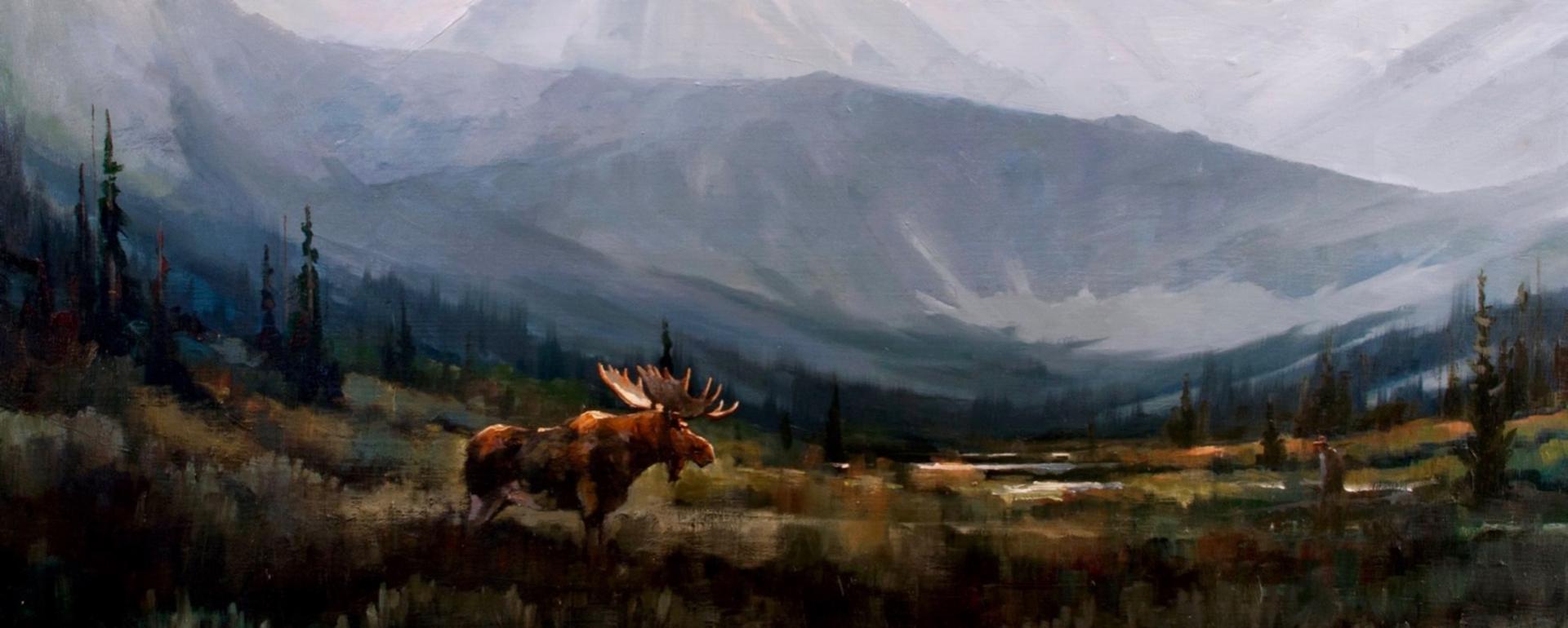 Moose in the Rockies