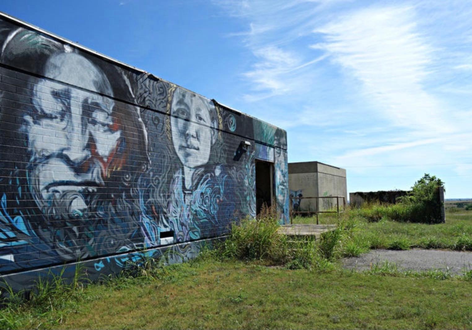 The abandoned Concho Indian Boarding School in Oklahoma. The video below features an art project that examines the haunting legacy of the school.