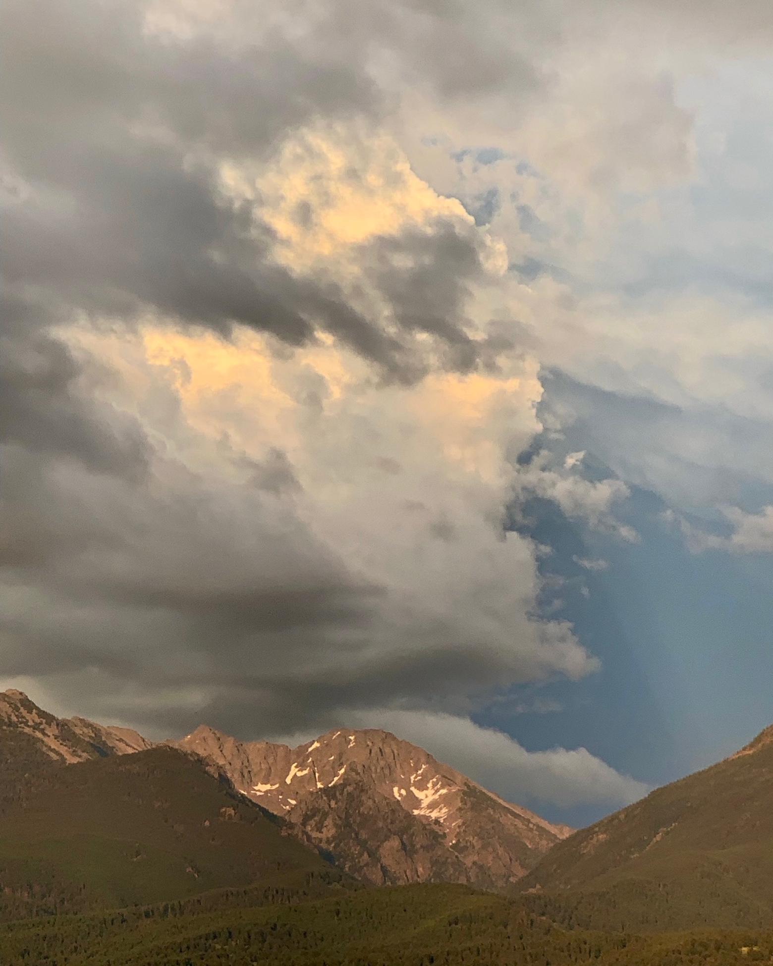 Tate took this photograph on a recent hike into the mountains. He loves the stormy weather, especially thunderstorms that bring rain, but he senses that many locals are feeling rattled by the record inundation of people moving to Bozeman and soaring recreation on public lands and waterways.  While it's easy to gripe, tougher is adopting a cohesive strategy for confronting it—a strategy that must be led, he says, by elected leaders.