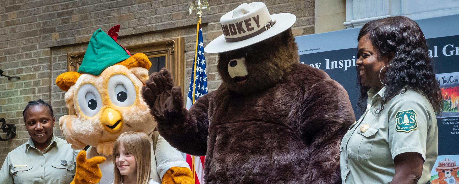 Smokey and Woodsy support Diversity, Equity and Inclusion