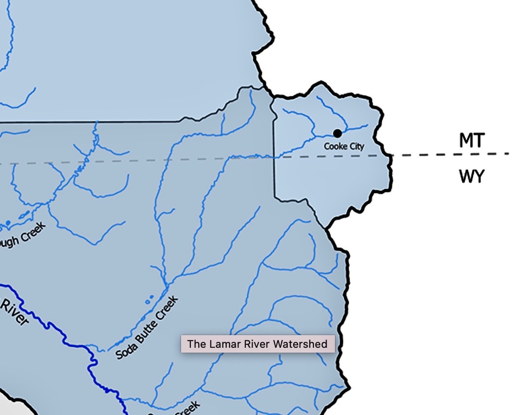 It's all connected: New World would have happened just to the northwest of Cooke City. Another issue was disturbing old toxic tailings around Henderson Mountain and Miller Creek. Miller Creek is linked to Soda Butte Creek, a tributary to the Lamar.