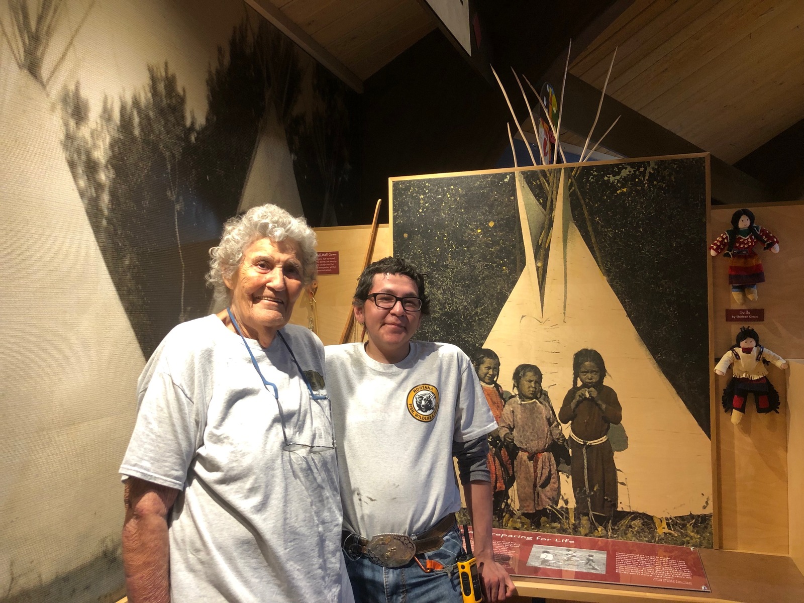 Bernadette Smith volunteers at Chief Plenty Coups Visitor Center.  She is Crow and has lived on Crow Nation her whole life. Photo courtesy reporter Taylar Stagner