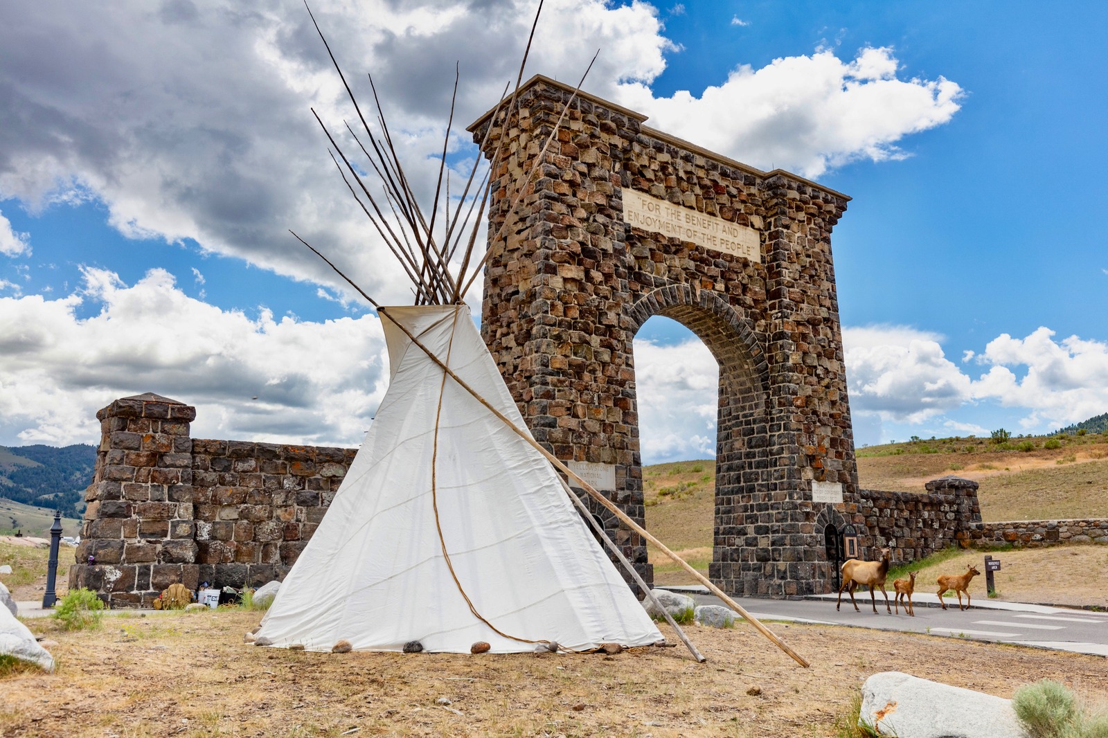 Yellowstone as homeland. As represented by the symbolic installation of a tipi this year, differing values converge upon the doorstep of Yellowstone. As the first national park in the world moves toward its 150th anniversary in 2022, indigenous tribes, artists and the National Park Service are working together to highlight the ancient—and still ongoing—cultural connections that exist with lands in and around Yellowstone. Photo courtesy Jacob W. Frank/NPS