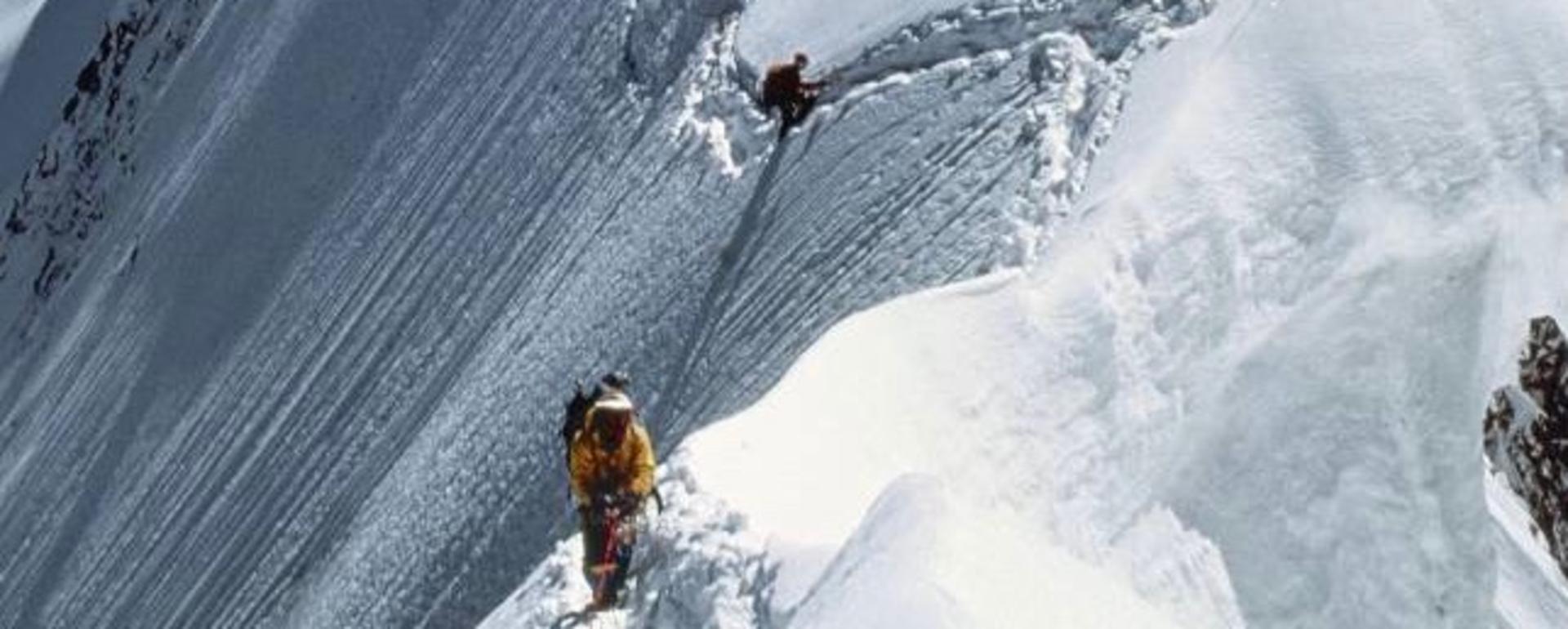 Ridgeway on the treacherous knife-edge of K2