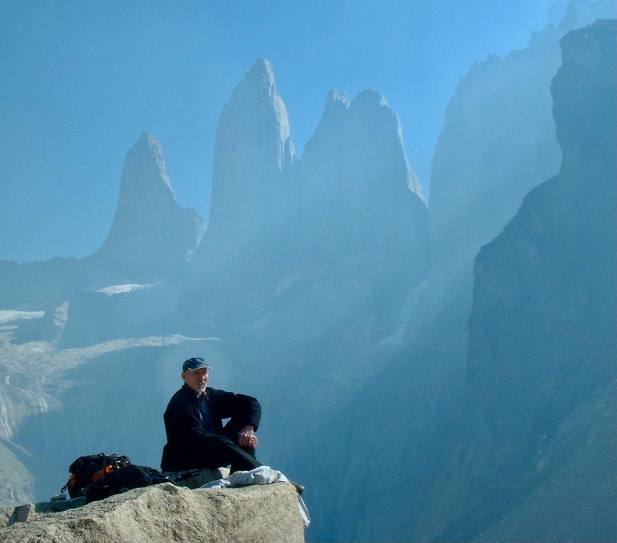 Reese in the Andes of Patagonia in 2005
