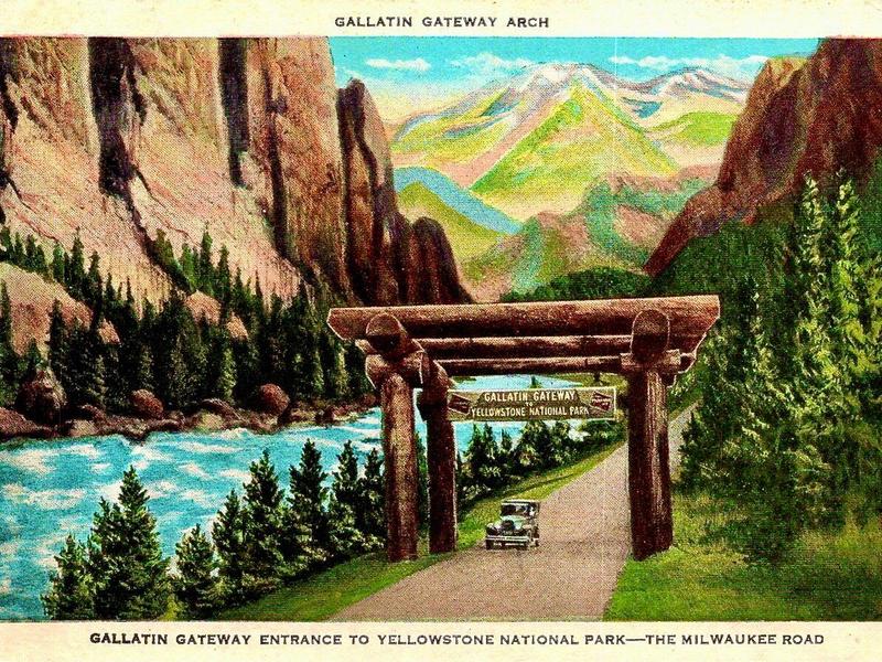 A postcard from days when Gallatin Canyon was quaint