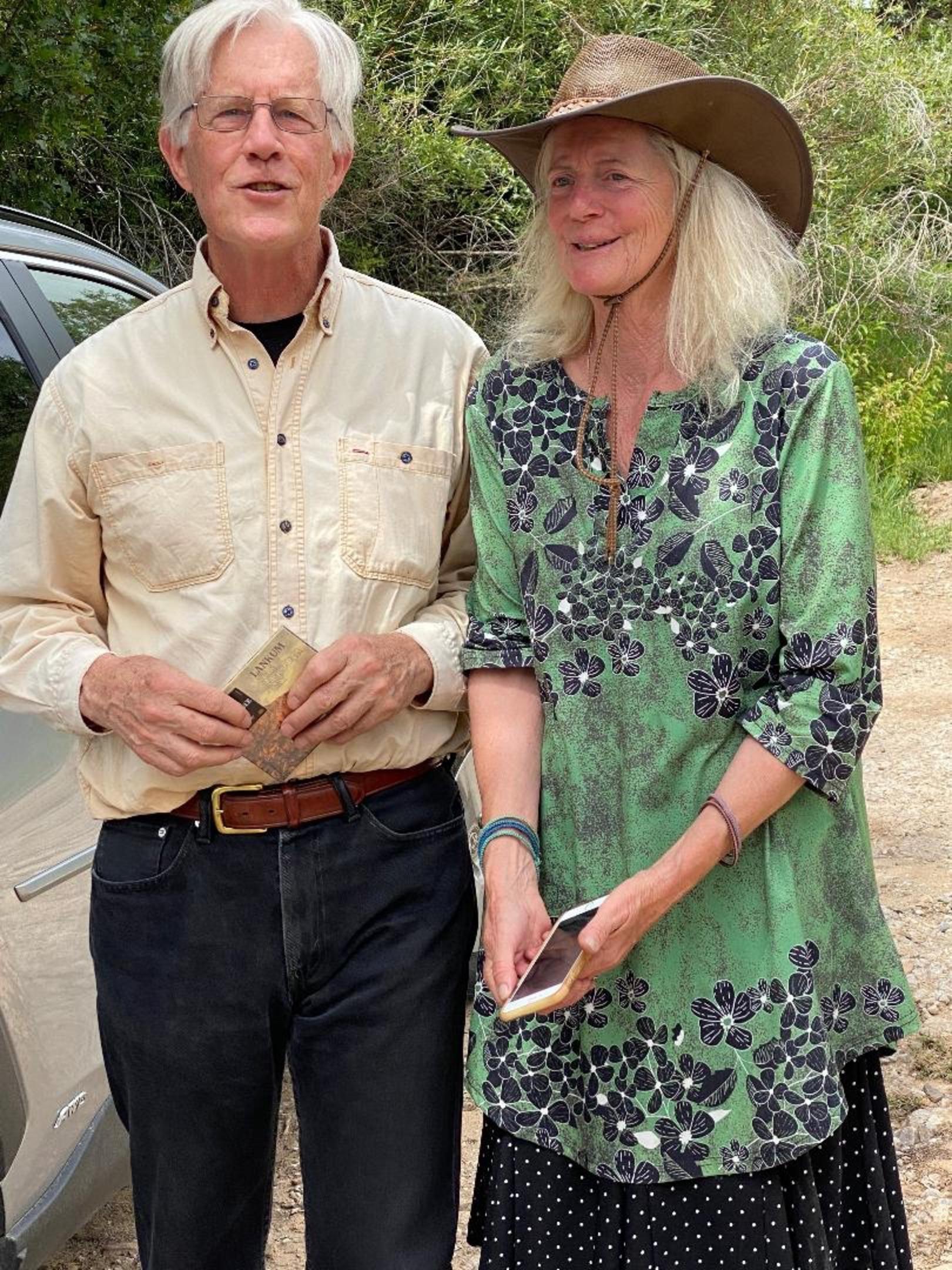 Bill deBuys and Jeannie Allen in El Valle, New Mexico. Photo by Bill Nevins