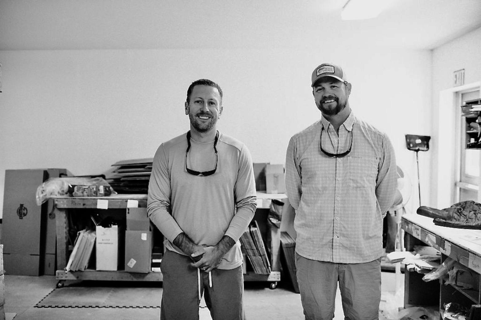 The fun-loving owner dudes at Crazy Creek Karson Bagby, at left, and Forrest Rogers. Photo courtesy Crazy Creek