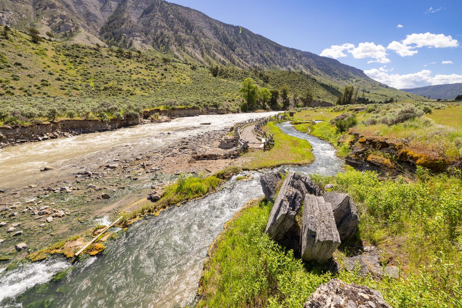 Boiling river hotsell trail yellowstone