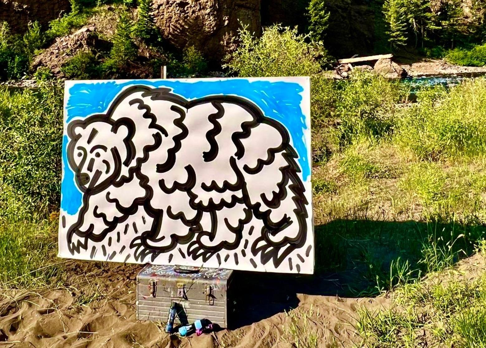 When encountering Yellowstone grizzlies like this bruin created by artist Eric Junker in the national park, viewers navigating the urban jungle will have nothing to fear and plenty of inspiration to divine. Photo courtesy Eric Junker 