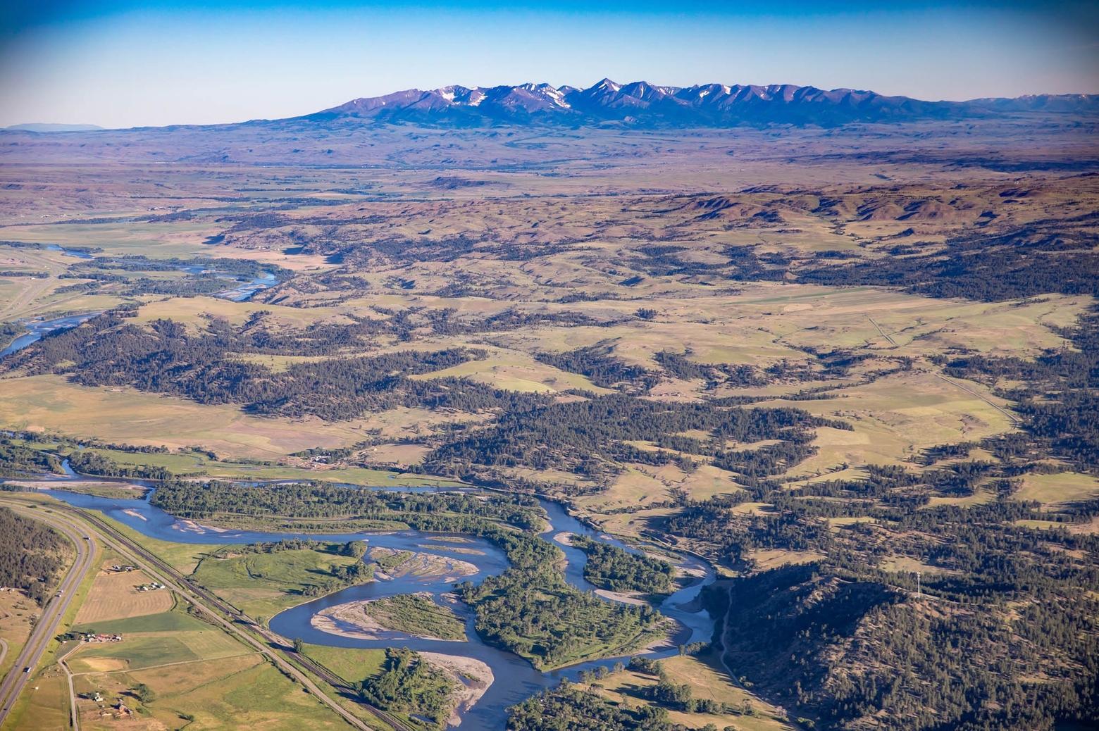 Crazy Mountains yonder, the Yellowstone River wends its way through a rich riparian corridor and island habitat that has not been seriously manipulated by humans.