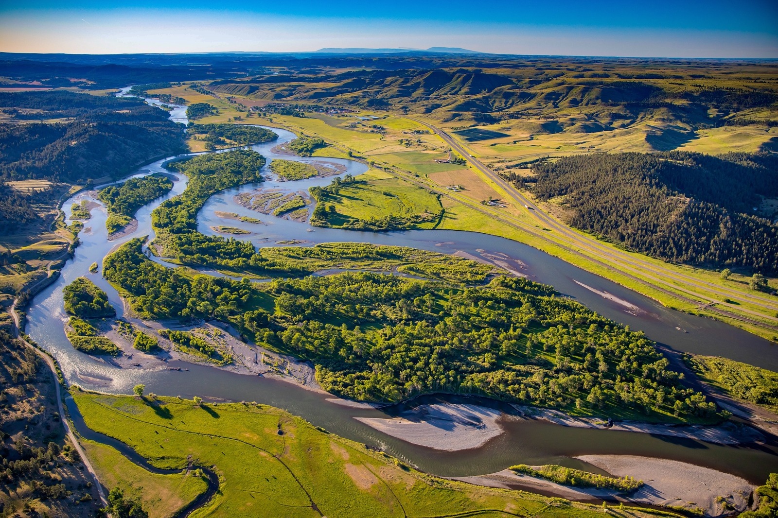Millions of travelers have driven along US Interstate 90, which parallels the Yellowstone for a couple of hundred miles but few realize how rare and remarkable it is to have a mighty free-flowing river beside them. 