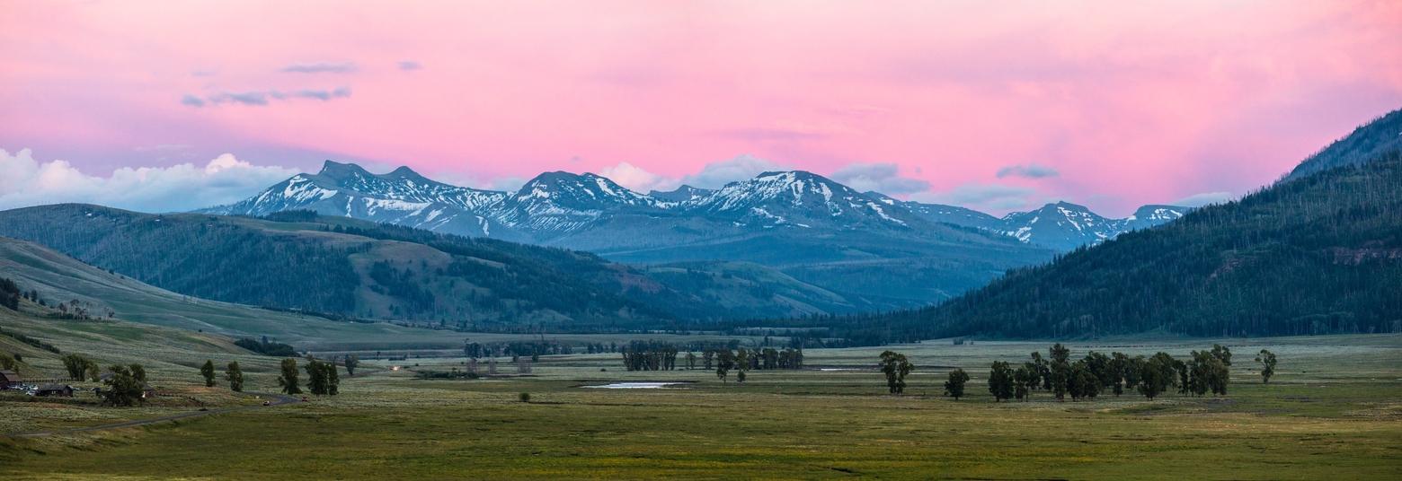Sunset in Yellowstone's Lamar Valley. Among the biggest nature-based things each of us can do to confront climate change is supporting the preservation and maintenance of healthy landscapes on both public and private lands. These acts include protecting the function of soils, water, forests and rangelands—all of which sequester carbon. Photo courtesy Jacob W. Frank/NPS