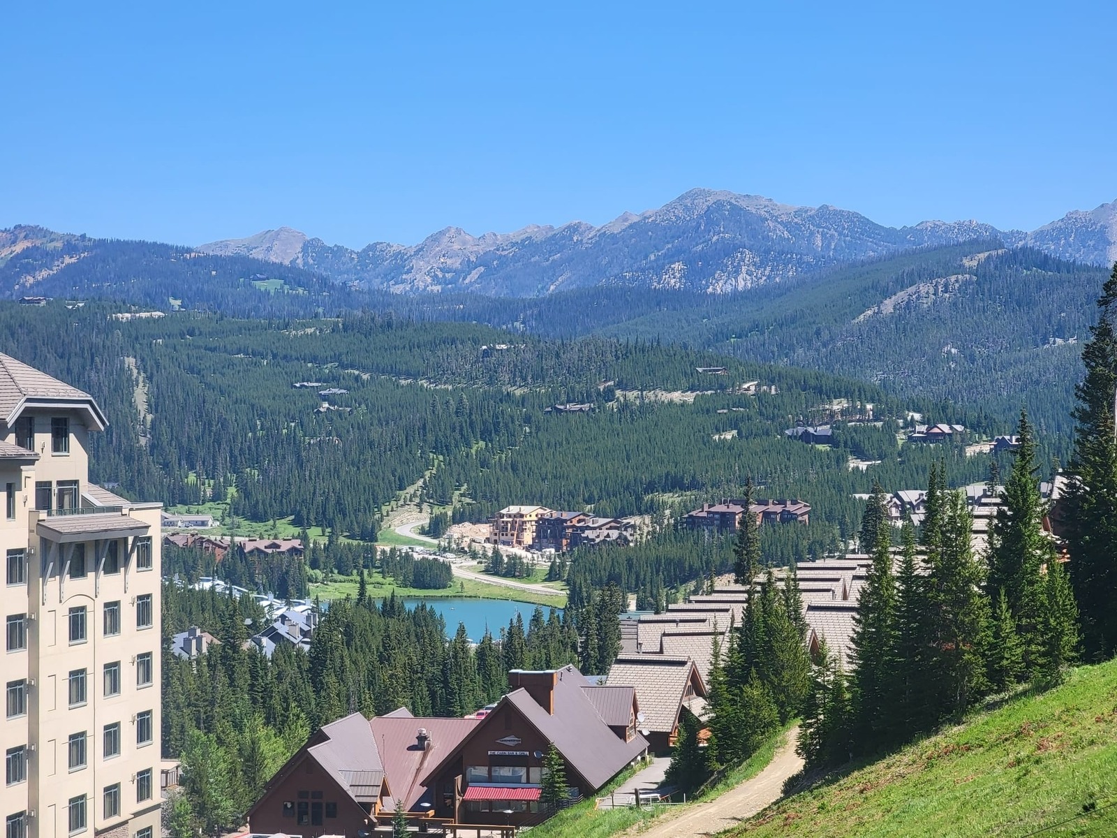 The view from Big Sky Resort looking north at the Mountain Village and beyond to the Spanish Peaks. July 2022. Photo by Dr. Mohammad Shamsuddoha, Western Illinois University