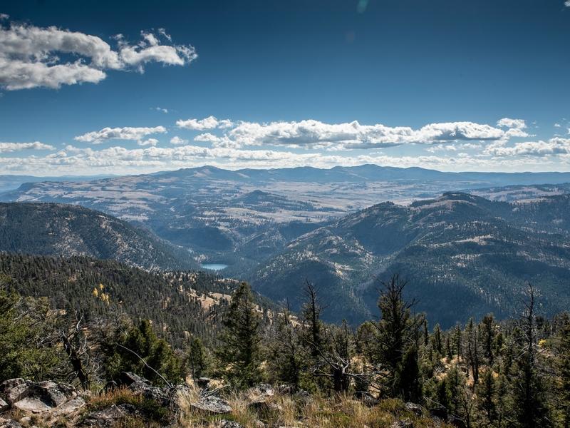 View from Crevice Mountain, site of the proposed Crevice gold mine just north of the border to Yellowstone National Park