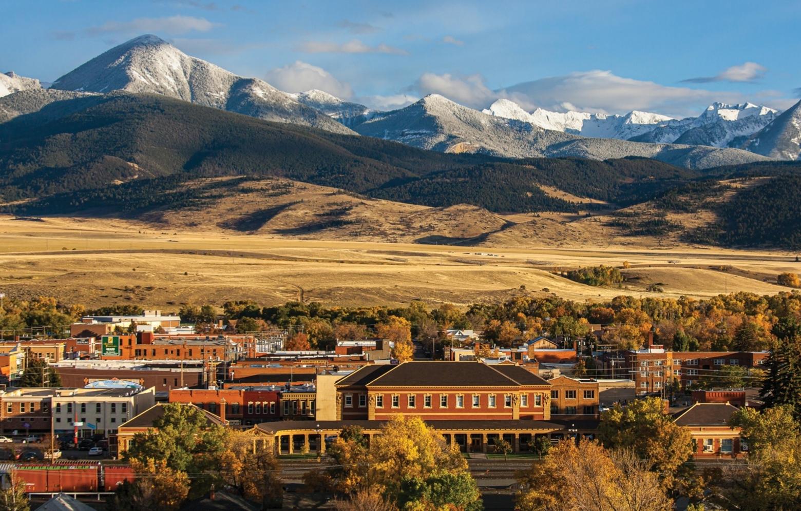 Outside the boundary of Livingston, Montana, undeveloped lands between town and the Absaroka Mountains provide a crucial apron for migratory wildlife and cement a deeper aesthetic connection to place for human denizens. Photo courtesy FutureWest (www.future-west.org)