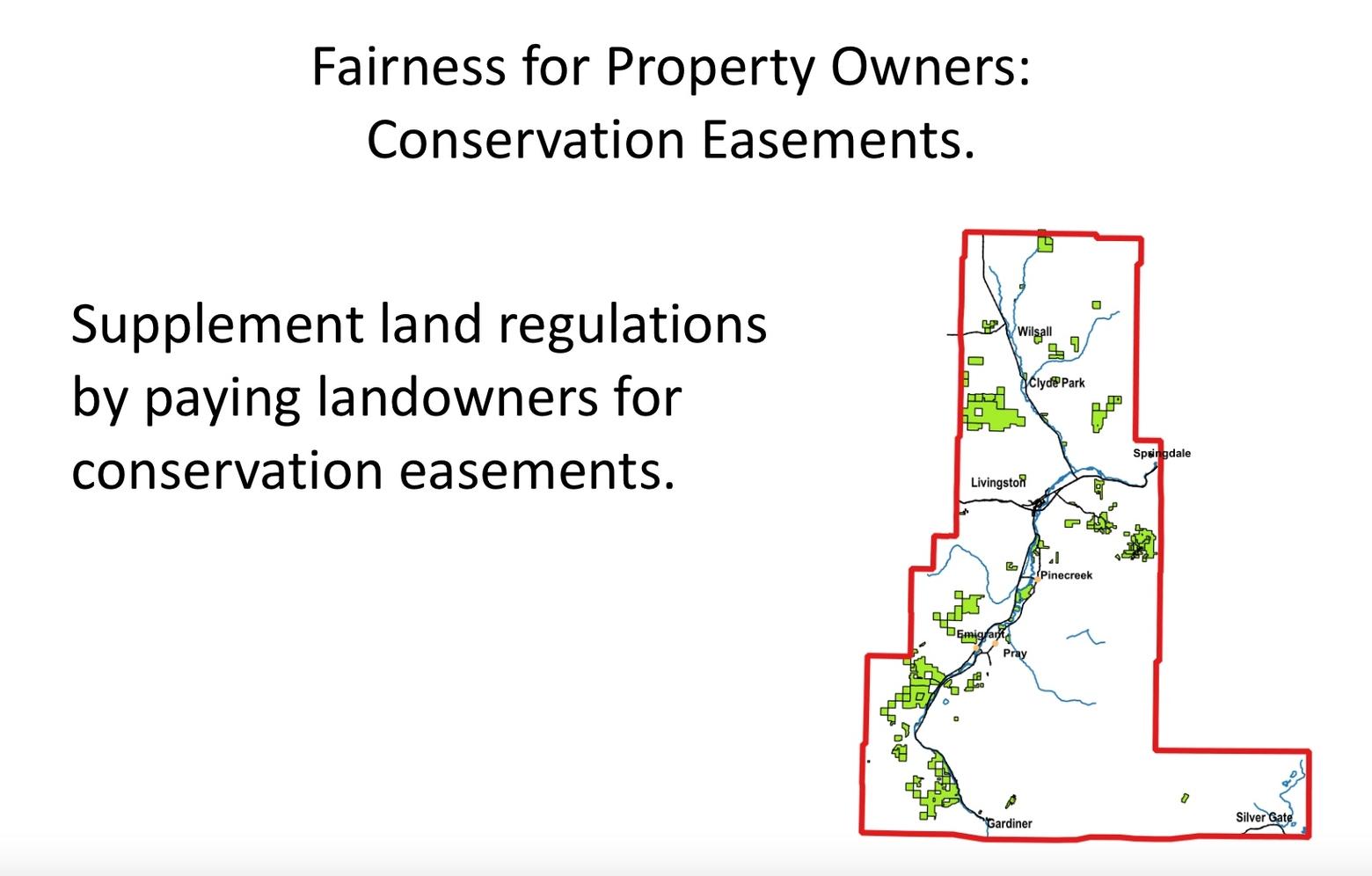 Some of the positions of Friends of Park County, regarding incentive based zoning and land protection are referenced in the graphics above. 
