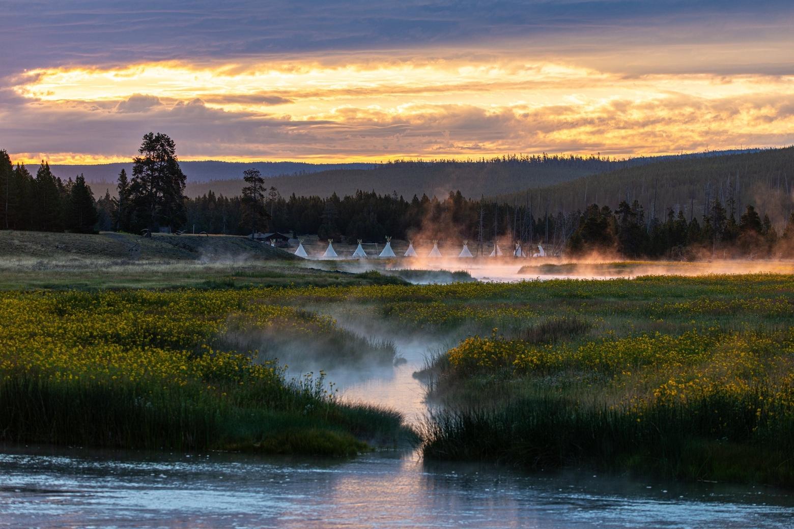 Yellowstone Revealed debuted in Yellowstone National Park and Gardiner, Montana, in August of 2022, the year the park celebrated its 150th anniversary. The project aimed to represent truths and perspectives of Indigenous people in the region. Photo by Alex Newby/Courtesy Mountain Time Arts