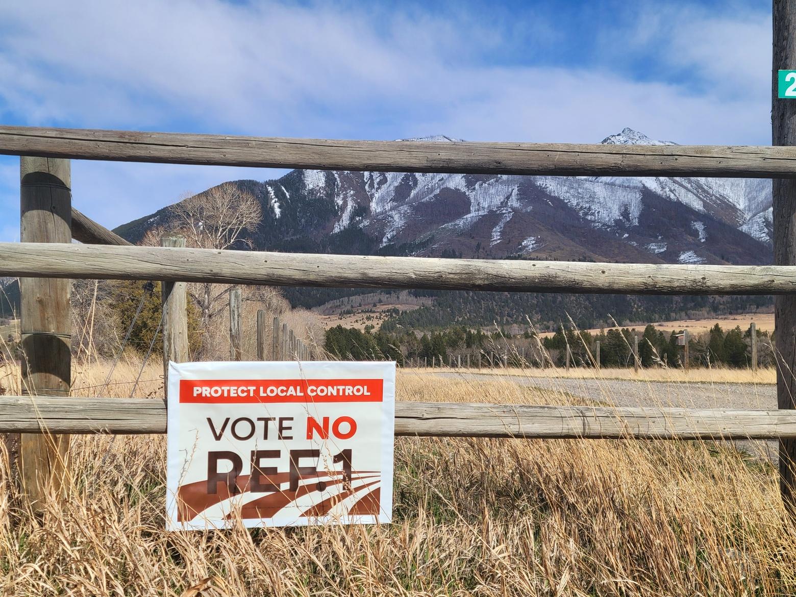 As Park County prepares for a June 4 vote on its growth policy, organizers are making a final push to protect the county's rural lifestyle in the face of rapid growth. Photo courtesy No Ref 1