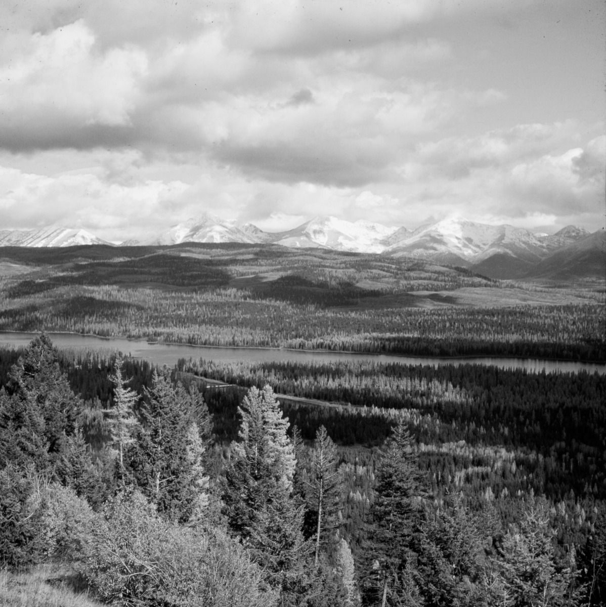 Seeley Lake in Montana, where the Maclean family has had a cabin since 1921 when Norman's father, the Reverand John Maclean, began building it. Photo by John B. Roberts, Jr.