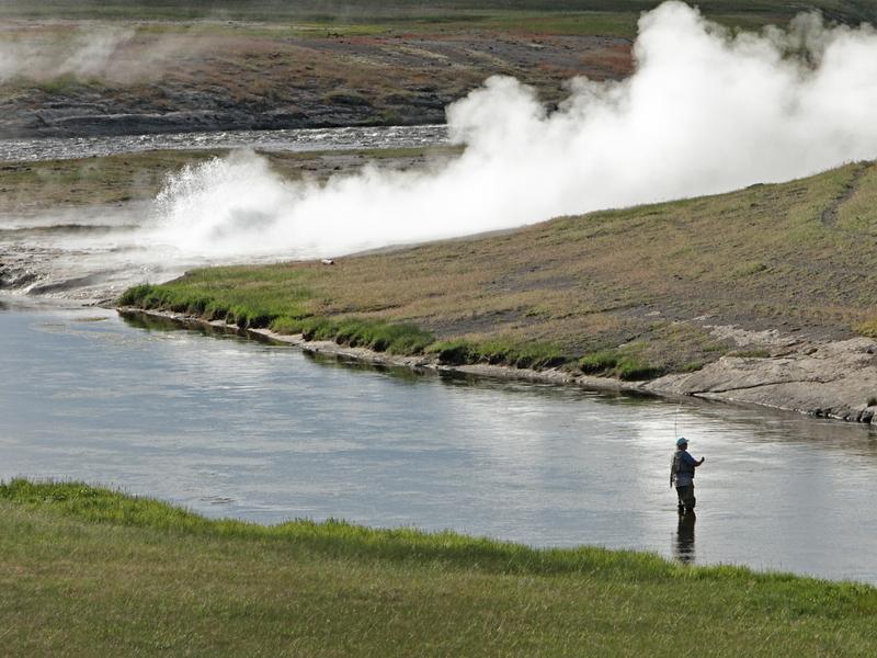 The Firehole River in Yellowstone National Park