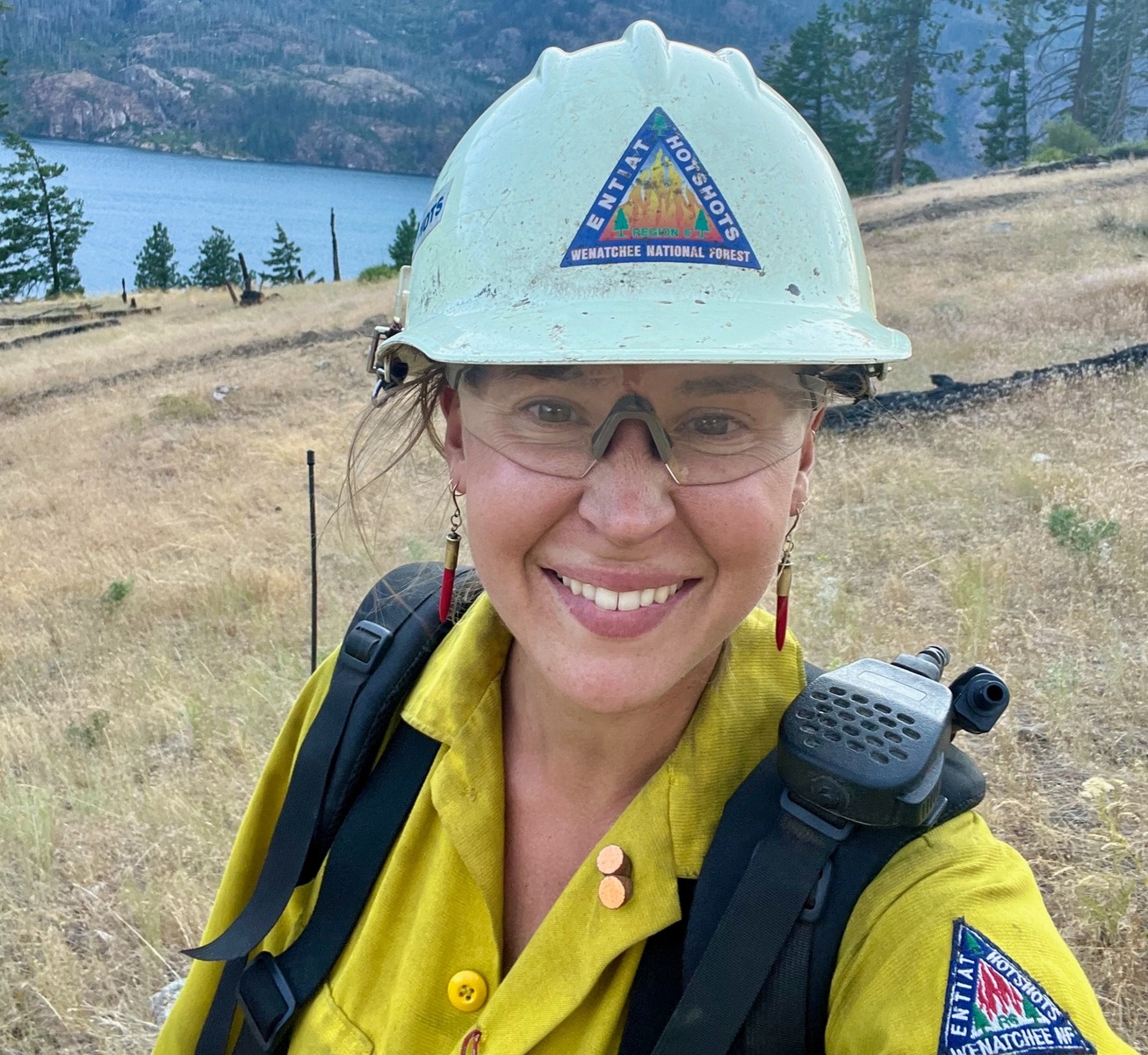 Kate Tirrell is a wildland firefighter. Originally from New Hampshire, the 31-year-old has worked on wildland fire crews since 2019. Photo courtesy Kate Tirrell