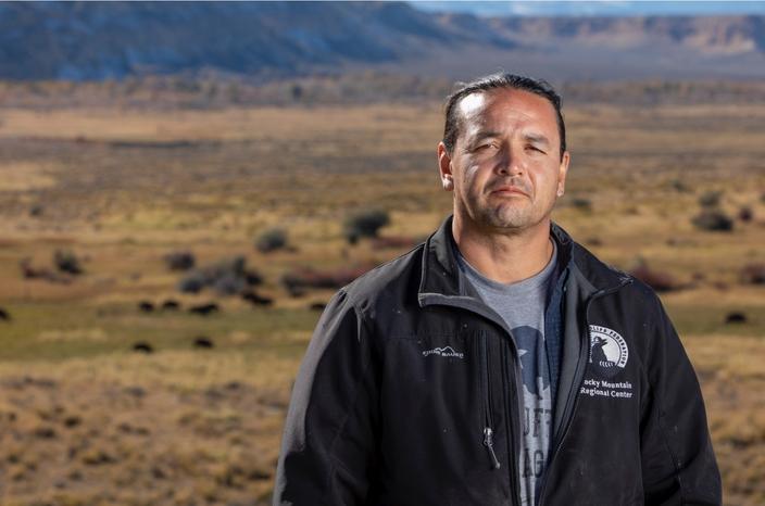 Jason Baldes, Eastern Shoshone buffalo manager and vice president of the Intertribal Buffalo Council. Photo courtesy Jason Baldes