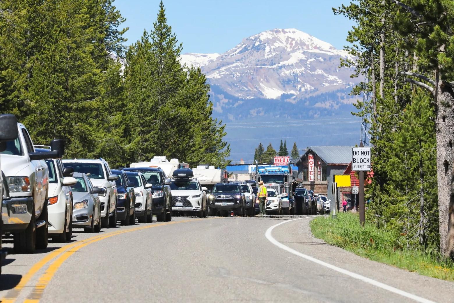 Yellowstone National Park has numerous entry points and a figure-8 road network. But will that be enough to avoid a timed visitor-entry program? Photo by Jim Peaco/NPS