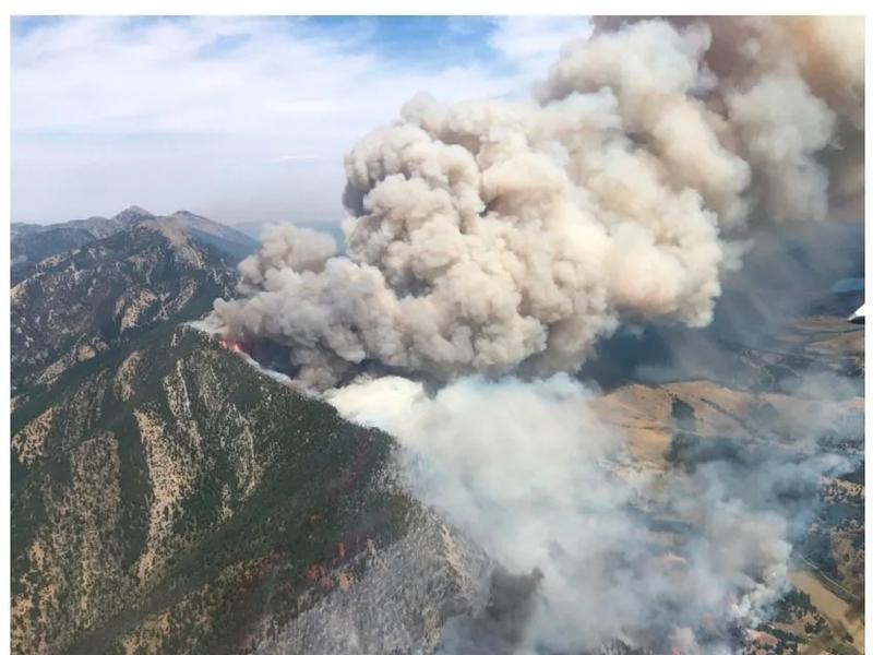 The Bridger Foothills Fire of 2020 burned 8,000 acres and destroyed 68 structures north of Bozeman, Montana