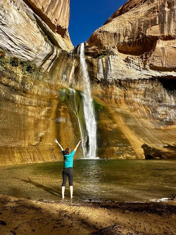 In awe of public lands. Stone-Manning at Grand Staircase-Escalante National Monument, Utah. Photo courtesy Tracy Stone-Manning