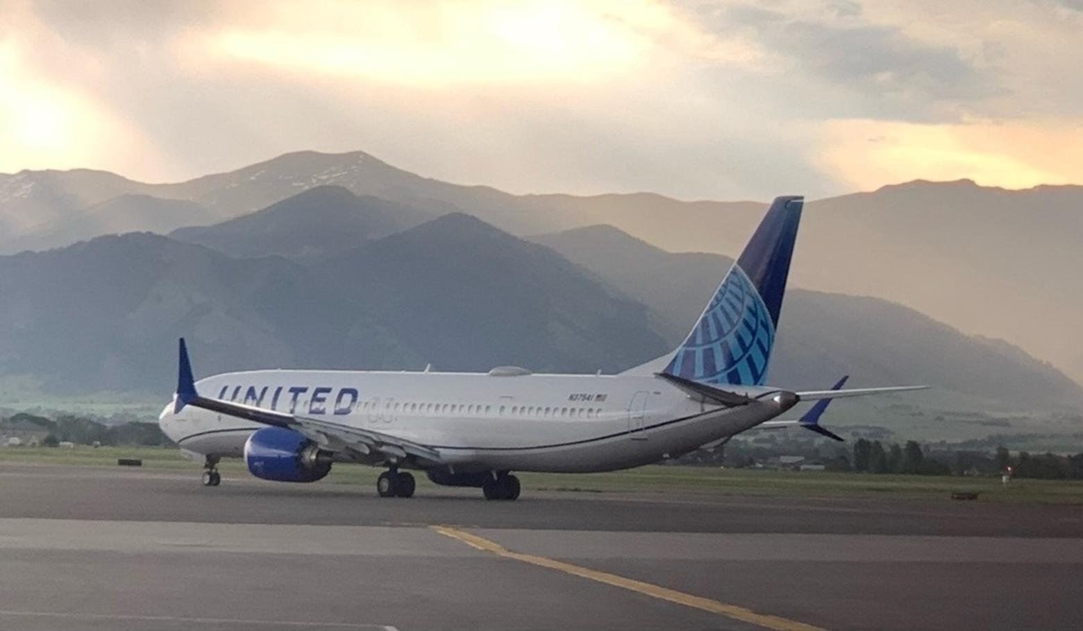 United has added a direct flight from Washington, D.C. this winter and is among a number of airlines expanding service in and out of Montana. Bozeman's airport expects a 10 percent growth in flights this summer. Photo courtesy Bozeman Yellowstone International Airport