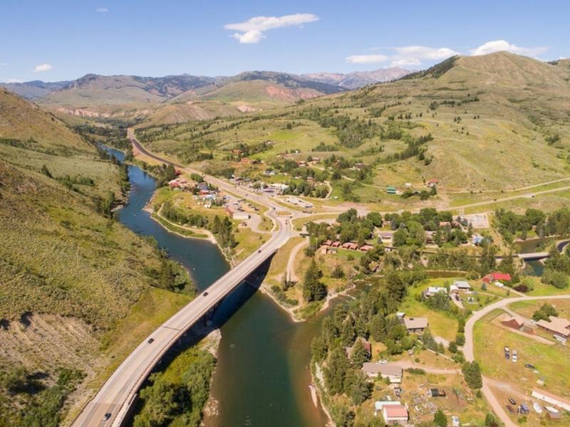 Hoback Junction from the air