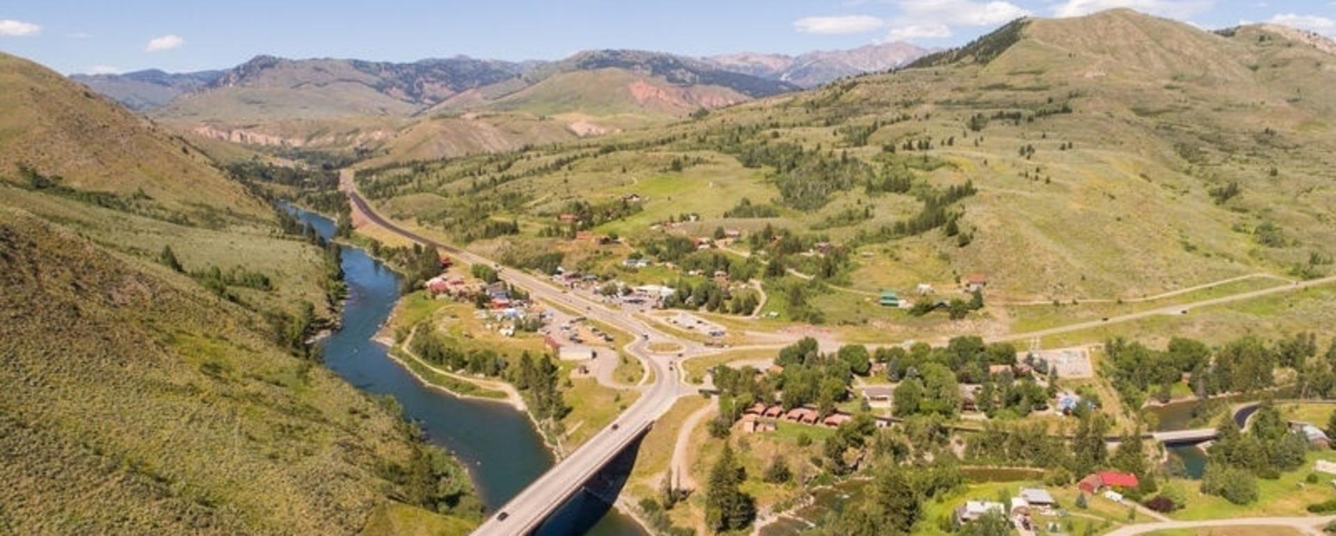 Hoback Junction from the air