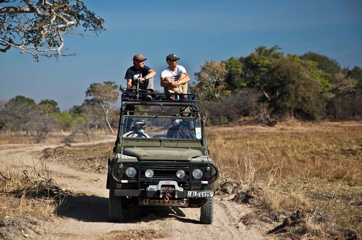 Creel and his research team have been studying lions and wild dogs in two African national parks for more than 10 years. Photo courtesy Scott Creel